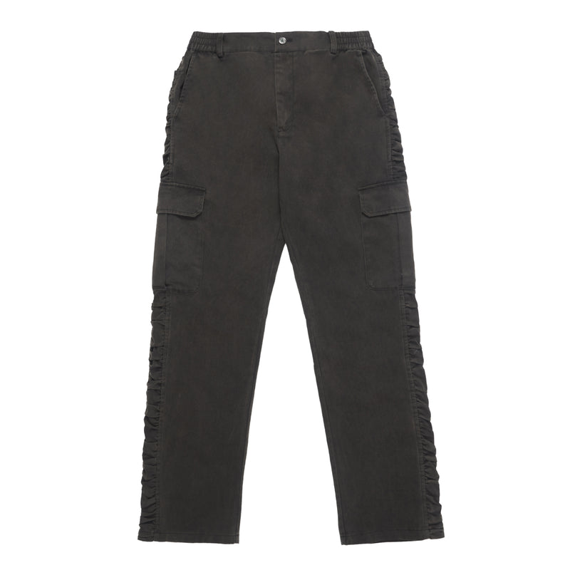 Black washed Pleated Pants