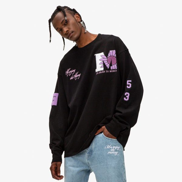Terry Embroidered Logos Throughout Sweatshirt