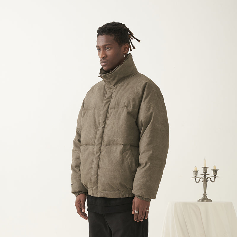 Waxed Cotton Down Jacket