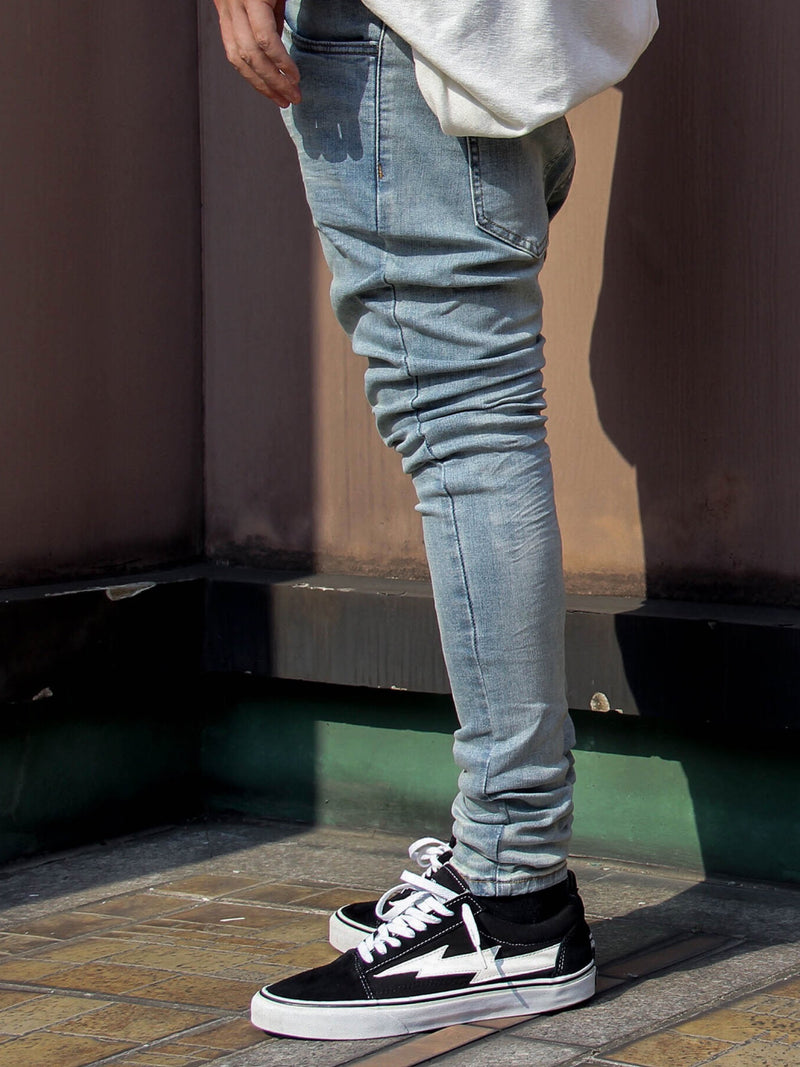 SKINNY WASHED RETRO JEANS