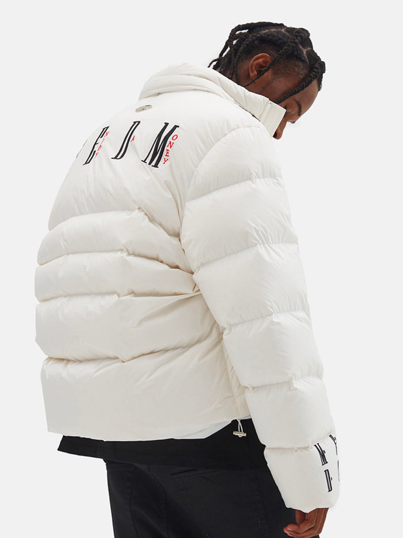 Short Three-dimensional Embroidered Down Jacket