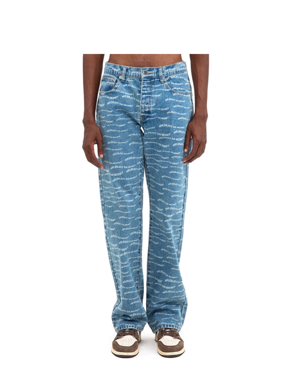 MEDM WAVY Full Print Loose Fit Jeans