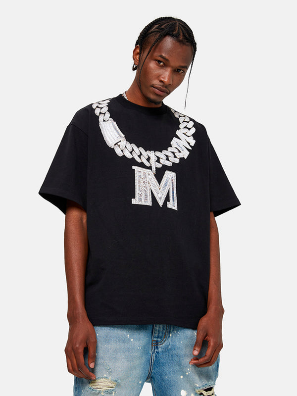 Diamond Necklace Oversize T-Shirt